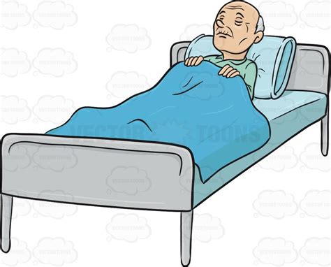 Old Woman And Man Asleep In Bed Clipart Clipground