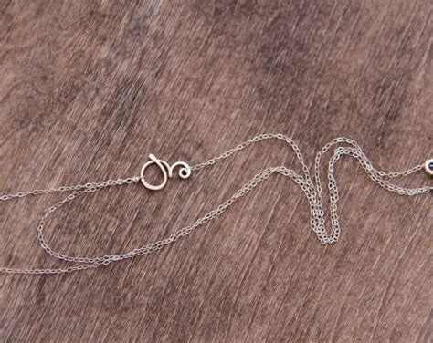 Asymmetrical Personalized Monogram Layered Sterling Silver Etsy