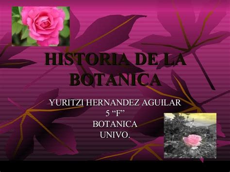 Historia De La Botanica