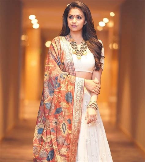 Styling Cues To Steal From Keerthi Suresh Elegant Girl Half Saree