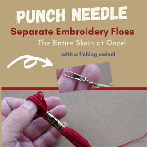 How To Separate A Whole Skein Of Floss At Once Doodledog Primitives