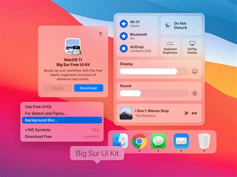 Macos 11‍ Big Sur Free Ui Kit By Margaret Lunina For Lsgraphics On