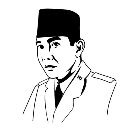 Gambar Pahlawan Nasional Untuk Mewarnai Kaata