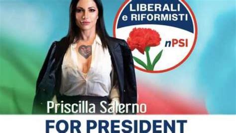 Regional Lombardy For The Presidency In The Field The Porn Star Priscilla Salerno News In Italy
