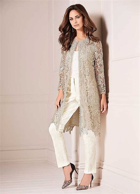 Longline Lace Jacket Bride Clothes Mother Of Bride Outfits Mother