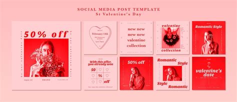 Free Psd Social Media Post Template For Valentines Day