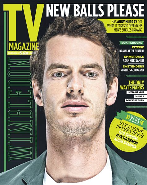 London Based British Photographer Neale Haynes My Andy Murray Makes Cover Of Tv Magazine