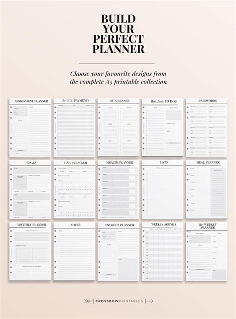 PRINTABLE A5 Monthly Planner Printable, Month on Two Pages Printable, Printable Monthly Planner ...