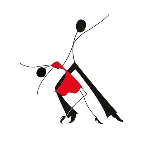 Dancing Man And Woman Stick Figures Stick Figure Drawing Stick