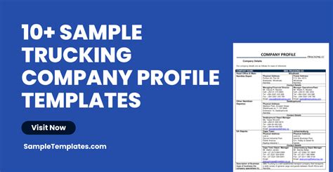 Free 10 Trucking Company Profile Samples In Pdf Doc
