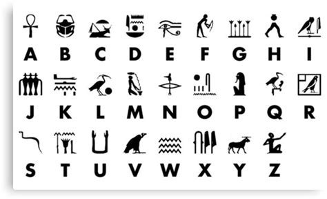 Hieroglyphe — unter einer hieroglyphenschrift. Hieroglyphen Abc - Ägypten Alphabet unter dem gelben ...