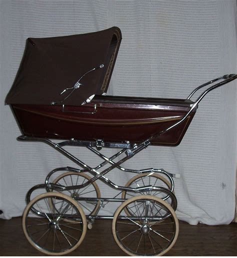 Large Antique Silver Cross Pram Baby Stroller Carriage Buggy Earth