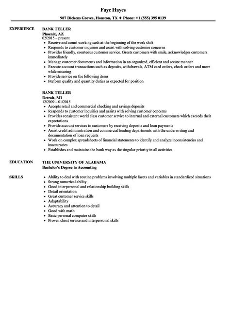 Priyanka sharma ca, b.com (h). Bank Teller Resume Sample - BEST RESUME EXAMPLES