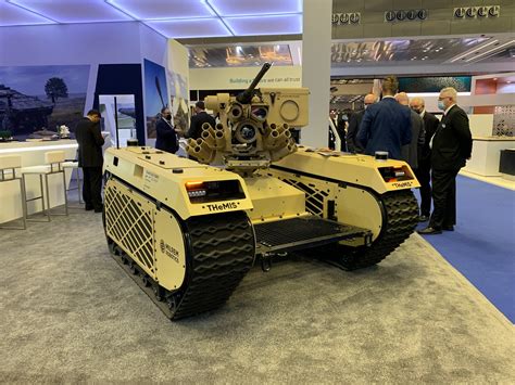 Milrem Robotics Themis Combat Unmanned Ground Vehicle On Display At