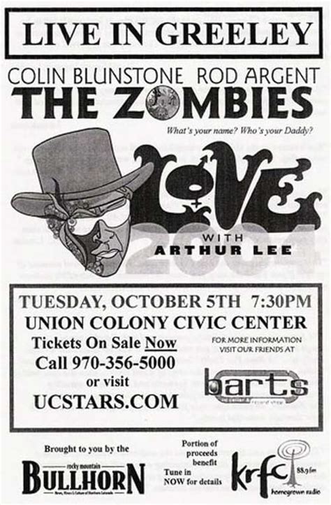 Original Promotional Handbill For The Zombies And Love At The Union