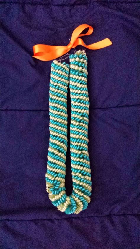 How to make a ribbon lei. DIY Grad Ribbon Leis | Graduation diy, Leis, Diy ribbon