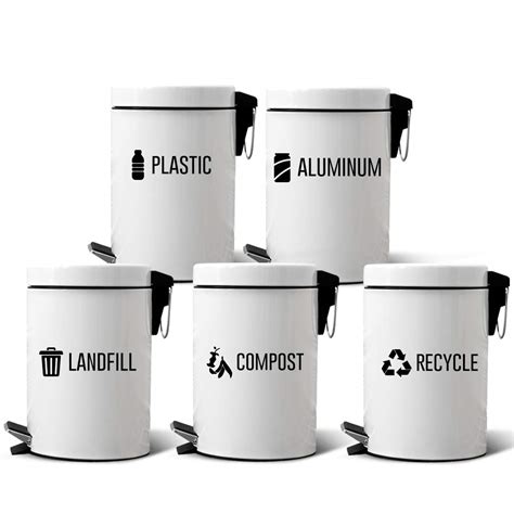 Pixelverse Design Landfill Recycle Compost Aluminum Plastic Decals Uv