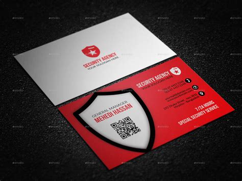 Security card services headquarters is in oxford, ms. Security Agency business card by Mehedi__Hassan | GraphicRiver