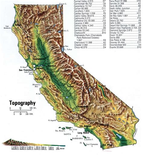 california topographical map topographic map california map topo map gambaran