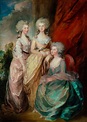 1784 Three eldest daughers of George III (Charlotte, Augusta and ...