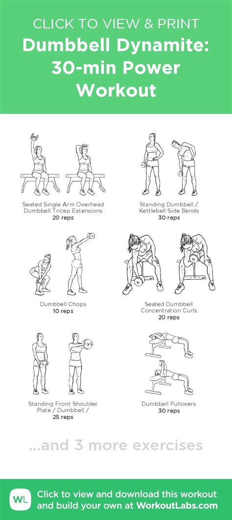 Printable Dumbbell Workout Plan Customize And Print