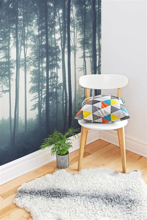 Sea Of Trees Forest Wallpaper Mural Hovia Calming Interiors Forest