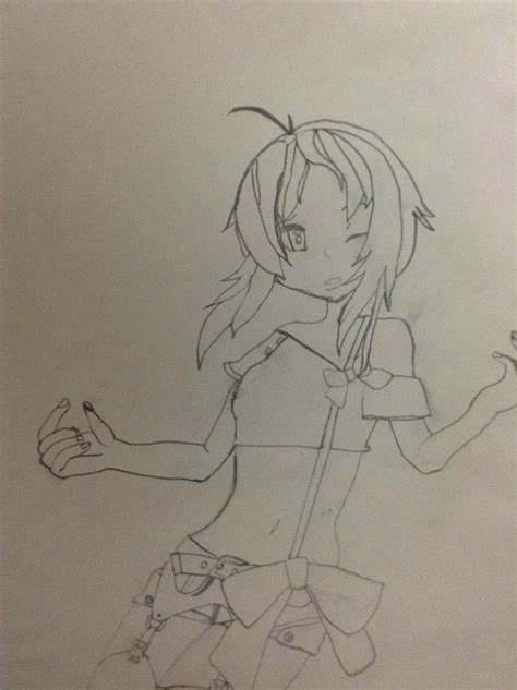 Anime Girl Sketch 1 By Blinkyblancgirl On Newgrounds