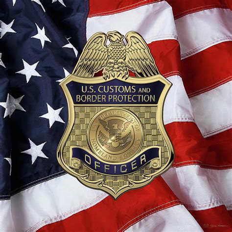 Federal Officer Badge Border Protection Us Customs Officer Badge