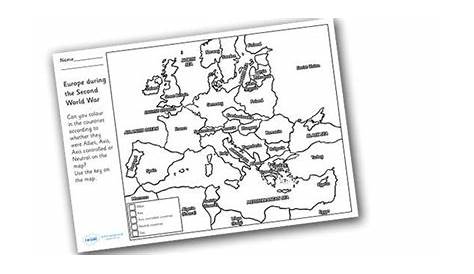 World War Ii Europe Map Worksheet Answer Key - Uploadled