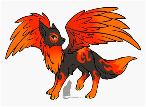 Wolf With Wings Drawing Wolf With Wings Hd Png Download