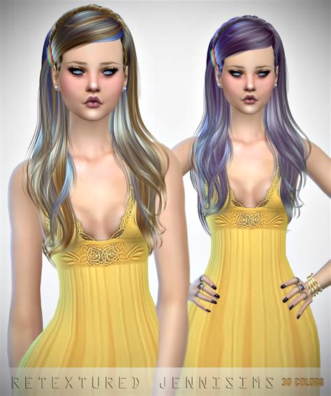 Sims 4 Ccs The Best Monochrome Hair Retexture By Jennisims The