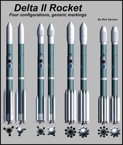 Delta Ii Rocket Complete Nick Stevens Graphics