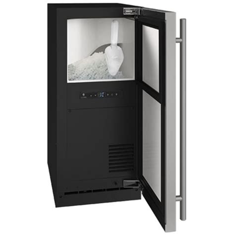 U Line 90 Lb Freestanding Nugget Ice Machine With Reversible Hinge In