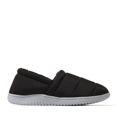 Dearfoams Cozy Comfort Women's Matte Spandex Closed Back Slippers