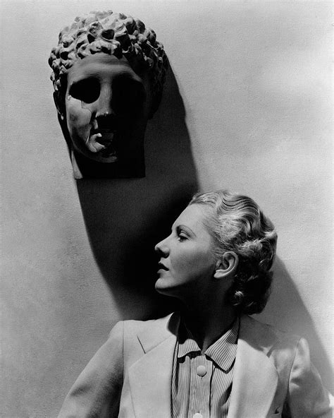 Jean Arthur Under A Bust Photograph By Lusha Nelson