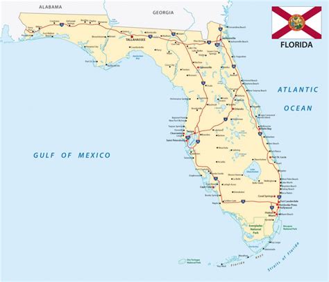 Florida Panhandle Map Street Map Panama City Florida