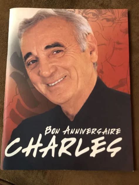 Programme Concert Chanteur Charles Aznavour Bon Anniversaire