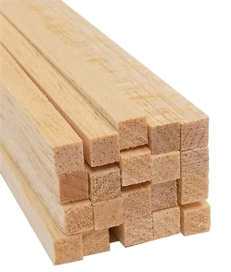 Balsa Wood Strips 14 X 14 X 36 20pkg