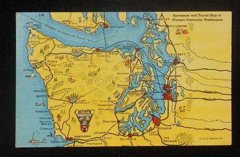 Olympic Peninsula Washington Map