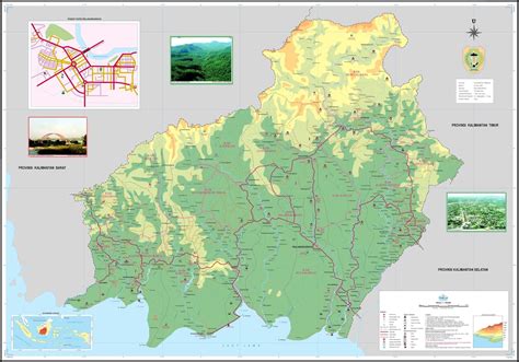 √ Peta Kalimantan Hd Barat Timur Utara Selatan And Tengah Lengkap