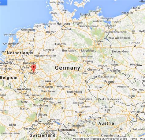 Bonn On Map Of Germany
