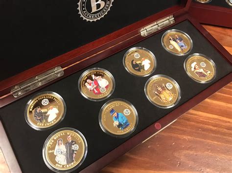 Three Cased Queen Elizabeth Ii Crowning Moments Coin Sets One Partial