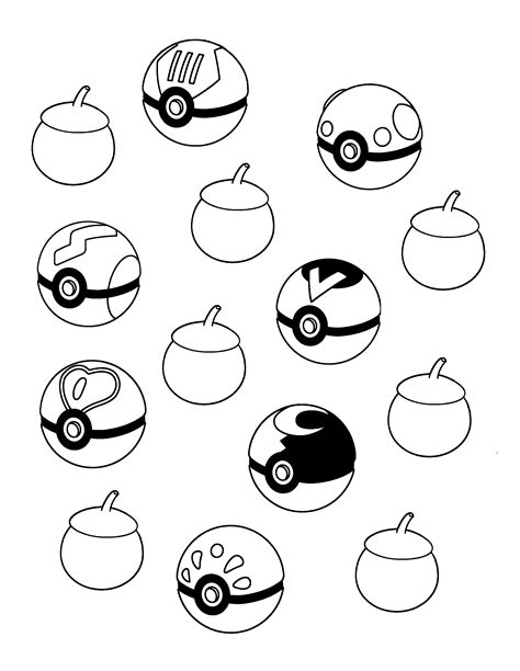 Pokeball Coloring Pages