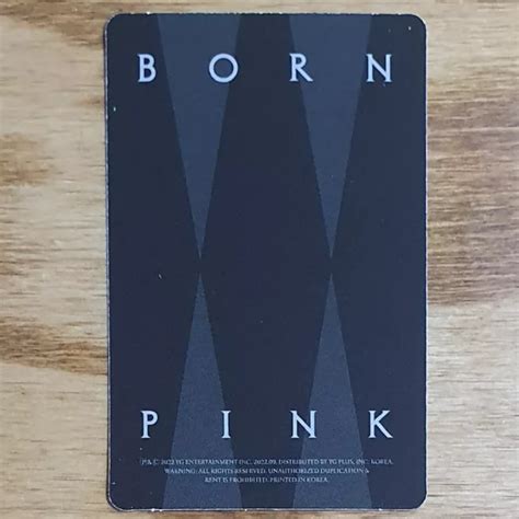 ROSE OFFICIAL PHOTOCARD BlackPink 2nd Album Born Pink Digipack Ver