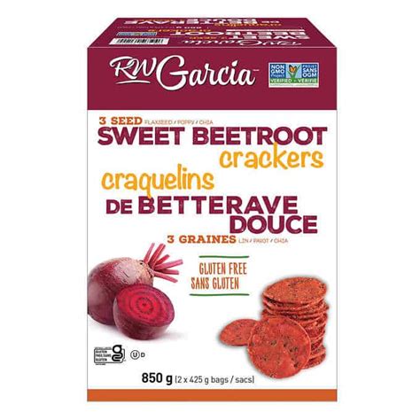 Rw Garcia Sweet Beet Crackers Candy And Snacks Free Delivery No Minimum For Groceries