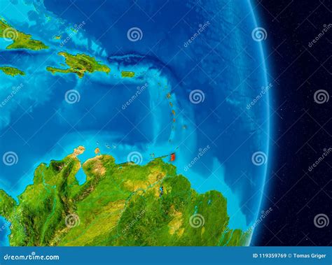 Caribbean From Space Stock Image Image Of Antigua Caribbean 119359769