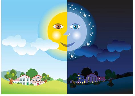 Day Night Illustrations Royalty Free Vector Graphics And Clip Art Istock