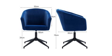 If on a carpet or rug, please do not to drag the chair while sitting on it as additional weight coupled with the friction of the carpet/rug could cause the castors to get stuck. Alfred Velvet Office Chair in Blue