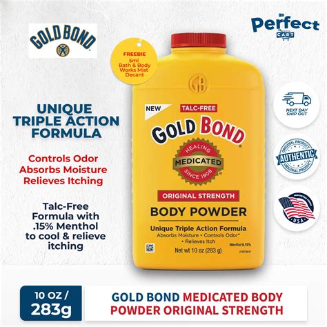 Gold Bond Medicated Original Strength Body Powder 100 Oz Lazada Ph