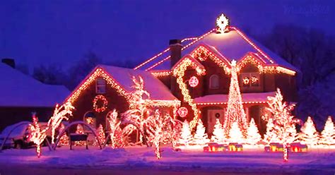 Homeowner Creates Incredible Christmas Light Display For Make A Wish